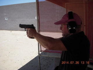 Adam at Ben Avery shooting range