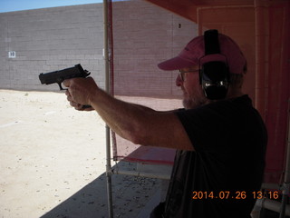 Adam at Ben Avery shooting range