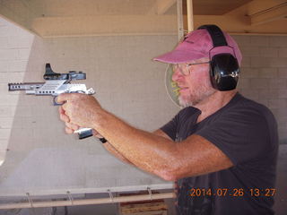 Adam at Ben Avery shooting range