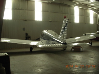 1436 8px. N8377W all shiny in Beegles hangar at Greeley (GXY)