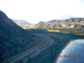 176 8q2. aerial - Colorado - climbing out from Glenwood Springs