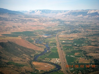 184 8q2. aerial - western Colorado - Glenwood Springs area