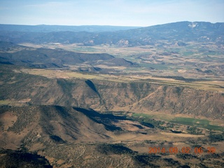 aerial - western Colorado - Glenwood Springs area