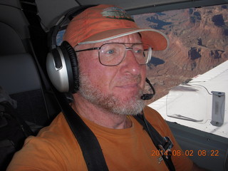 1446 8q2. Adam flying N8377W in Canyonlands area