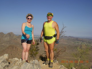 Penny and Adam atop 40th Street trail