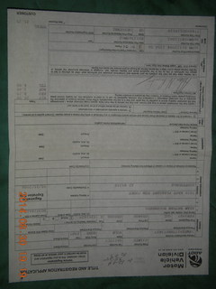 new car paperwork