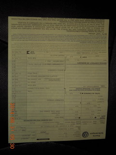 new car paperwork