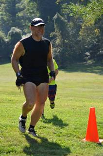 Eric L's pictures - Cheltenham XC - Curtis Arboretum - Adam running