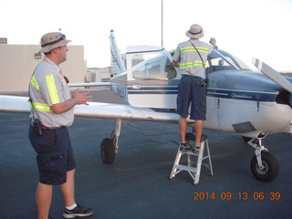 1480 8rd. preparing N8377W for flight