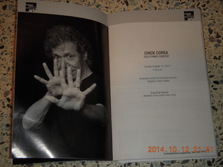 Chick Corea program at Scottsdale Center for the Performing Arts