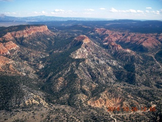 aerial - west of Bryce Canyon