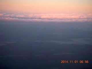 aerial - clouds over the mountains