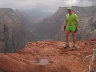 Zion National Park - Observation Point hike - summit - Adam