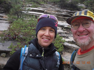 2488 8t2. Zion National Park - West Rim hike- Jennelle Morrison and Adam