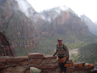 309 8t2. Zion National Park - down from Angels Landing - Adam