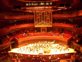 Philadelphia Orchestra stage with organ