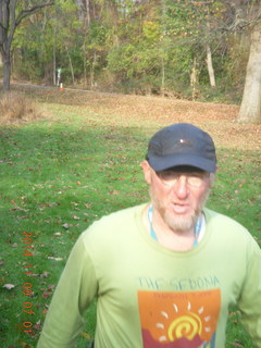 2517 8t9. Curtis Arboretum - fall foliage - Adam running