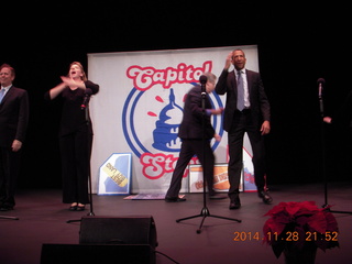 Zion National Park Angels Landing hike - Adam at the top of a rock pile