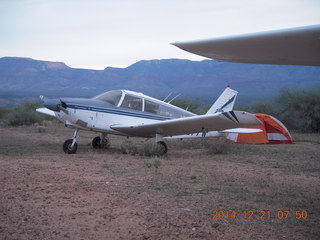 1494 8um. Grapevine airstrip camping trip - N8377W and my tent