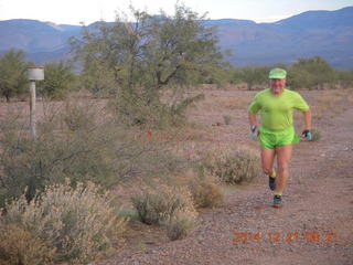 Grapevine airstrip camping trip - Adam morning run - tripod and timer