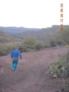 2543 8uu. Adam running near Red Creek airstrip