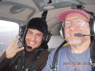 Filipe and Adam flying in N8377W