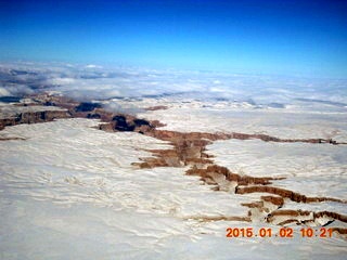 aerial - snow near Sedona