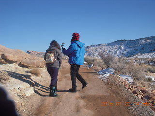 79 8v2. Arches National Park - Delicate Arch hikers