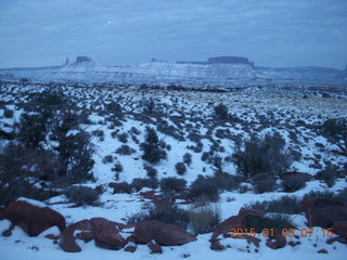 3 8v3. driving to Fisher Towers hike