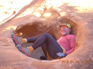 Arches National Park - Devils Garden hike - Adam at Dark Angel