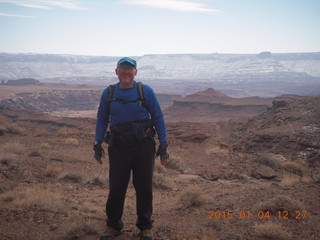 Canyonlands National Park - Lathrop trail hike - Adam (tripod and timer)