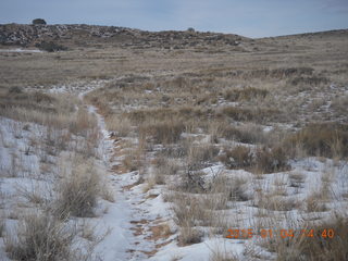 Canyonlands National Park - Lathrop trail hike - grassy trail