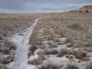 Canyonlands National Park - Lathrop trail hike- grassy trail