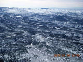 aerial - snowy canyonlands - Book Cliffs