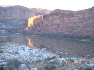 Porcupine Rim mountain-biking trail hike - Colorado River sunrise