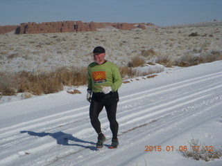 aerial - snowy canyonlands - Hanksville Airport (HVE)