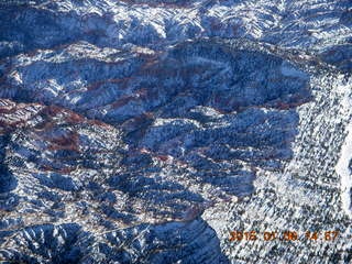 chart showing Capitol Reef and high mountains