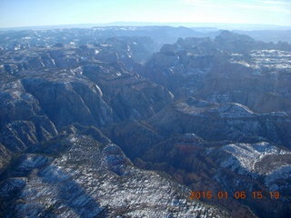 aerial - Zion National Park