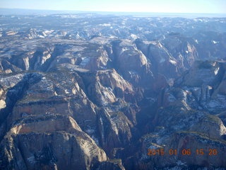 aerial - Zion National Park