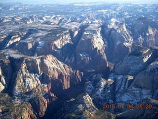 aerial - Zion National Park