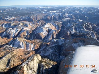 aerial - Zion National Park