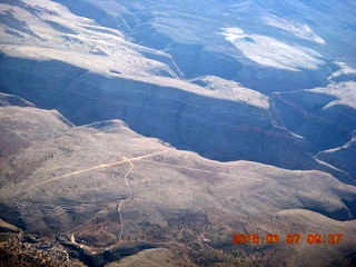 aerial - flight SGU to DVT - Grand Gulch airstrip