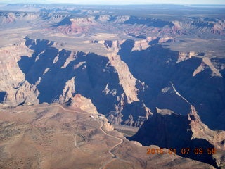 35 8v7. aerial - flight SGU to DVT - grand canyon