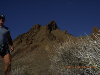 Porcupine Rim mountain-biking trail hike + Adam (tripod and timer)