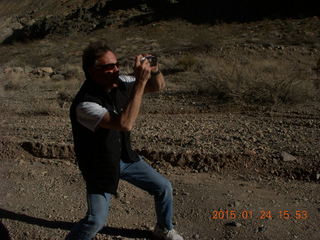 Death Valley - Titus Canyon drive - Brad taking a picture