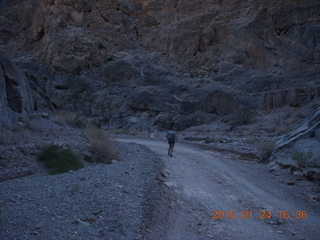 2611 8vq. Death Valley - Titus Canyon drive  - Adam running