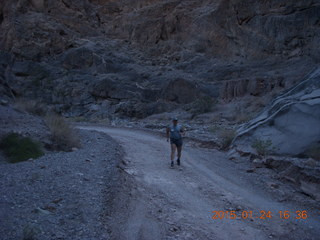 2612 8vq. Death Valley - Titus Canyon drive  - Adam running