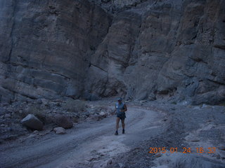 Death Valley - Titus Canyon drive  - Adam running