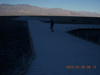 Death Valley - Titus Canyon drive  - Adam running