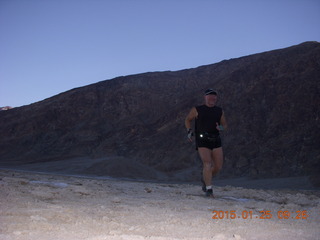 211 8vr. Death Valley - Badwater Basin - Adam running (tripod and timer)